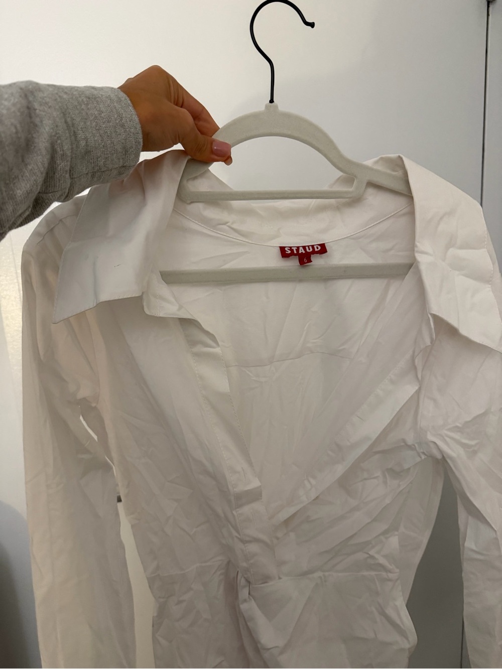 STAUD Clea Dress in White - NWOT NEVER WORN - Picture 5 of 6